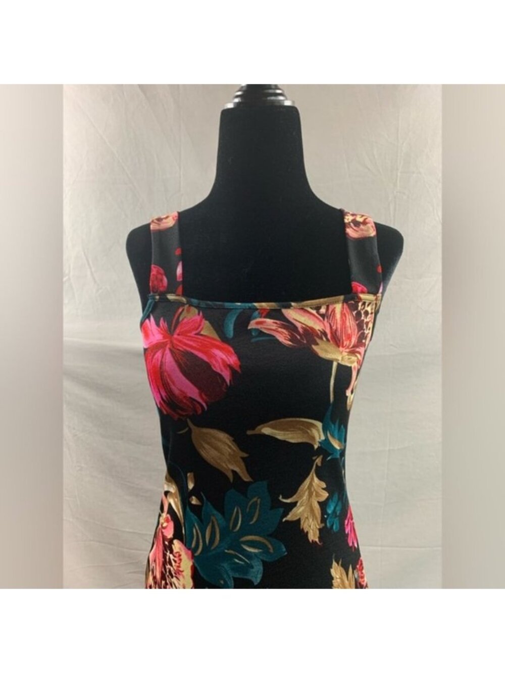 Boho Floral Print Split Thigh Cami Dress - Picture 7 of 7